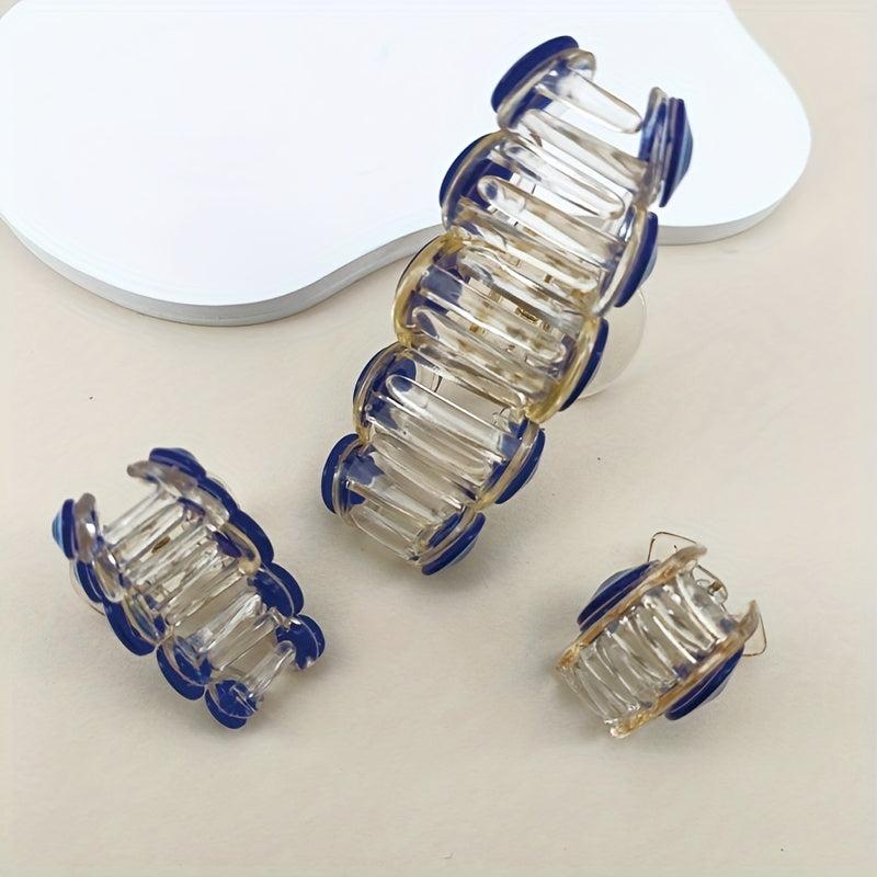 3pcs Devil's Eye Hair Claw Non-slip Ponytail Clip Hair Accessories