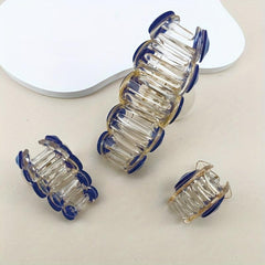 3pcs Devil's Eye Hair Claw Non-slip Ponytail Clip Hair Accessories