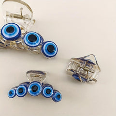 3pcs Devil's Eye Hair Claw Non-slip Ponytail Clip Hair Accessories
