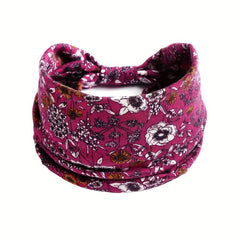 Women Elastic Headband Hair Headband Ladies Yoga Hijab Exercise Wicking Headband