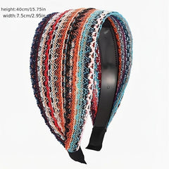 Wide Lace Headbands Antislip Hair Bands for Women