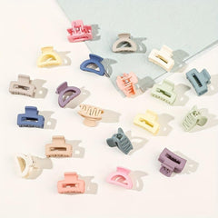 Rectangle Mixed Hair Grab Hair Claw Bangs Clip for Girls
