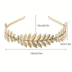 Leaf Headband Hair Hoop Baroque Bridal Jewelry Leaf Tiara Hair Accessories Gift