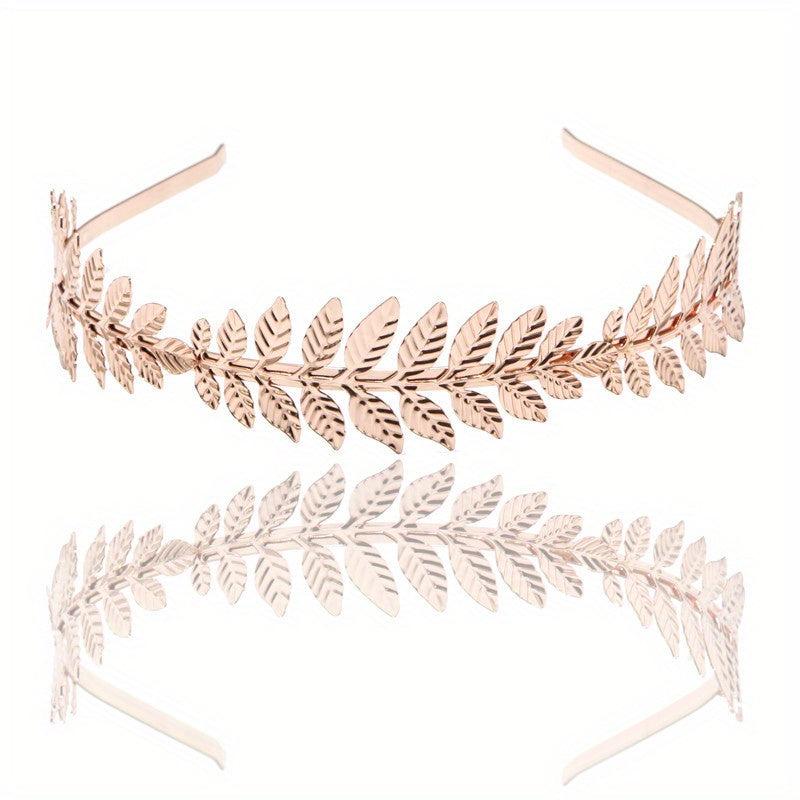 Leaf Headband Hair Hoop Baroque Bridal Jewelry Leaf Tiara Hair Accessories Gift