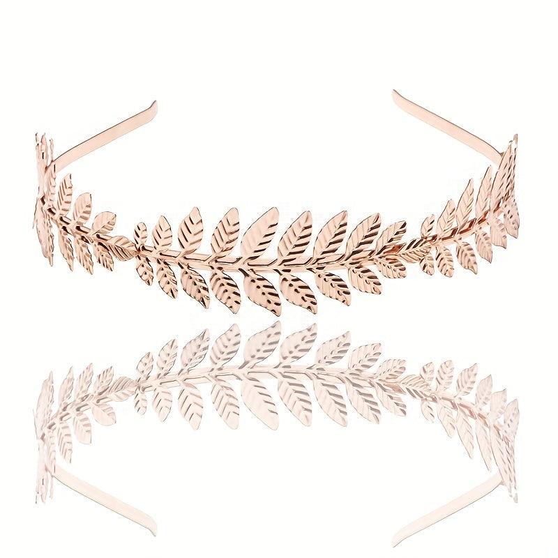 Leaf Headband Hair Hoop Baroque Bridal Jewelry Leaf Tiara Hair Accessories Gift