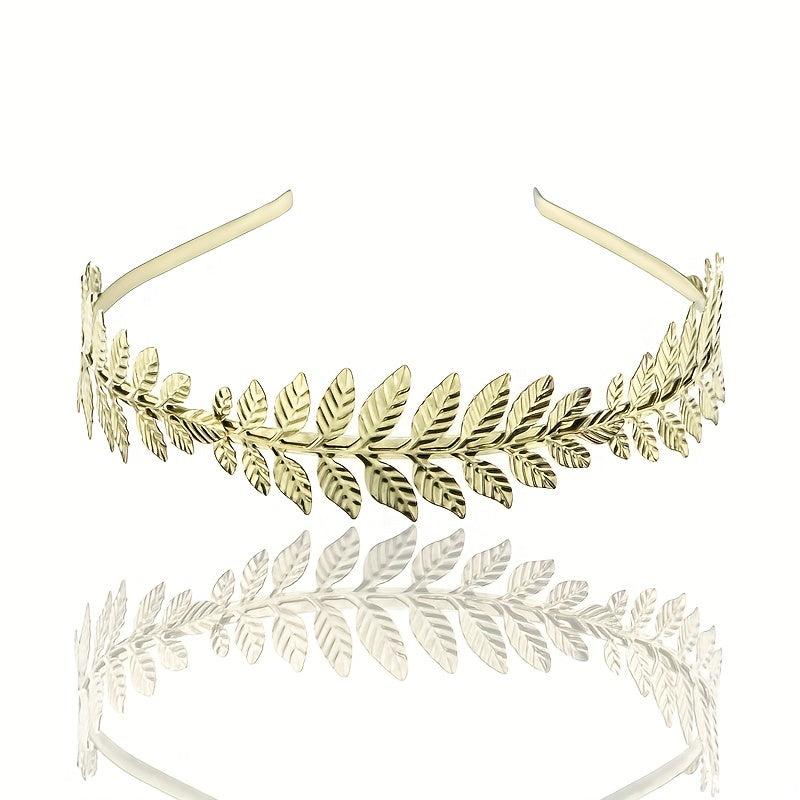 Leaf Headband Hair Hoop Baroque Bridal Jewelry Leaf Tiara Hair Accessories Gift
