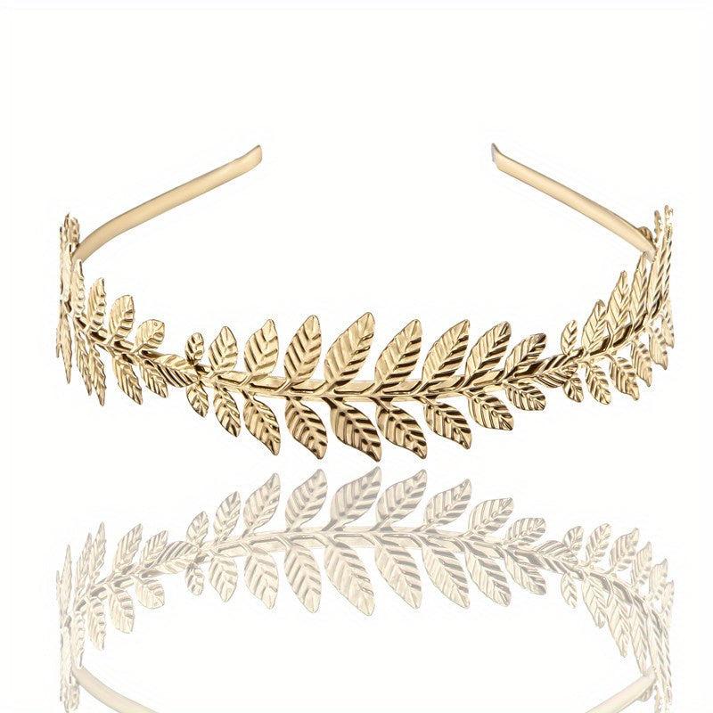 Leaf Headband Hair Hoop Baroque Bridal Jewelry Leaf Tiara Hair Accessories Gift