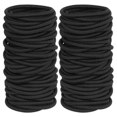120 Hair Ties For Thick & Curly Hair Ponytail Holders Elastic Band 4mm