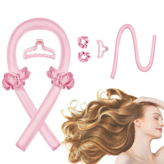 Heatless Curling Rod Headband Hair Curlers To Sleep In No Heat Curl Ribbon