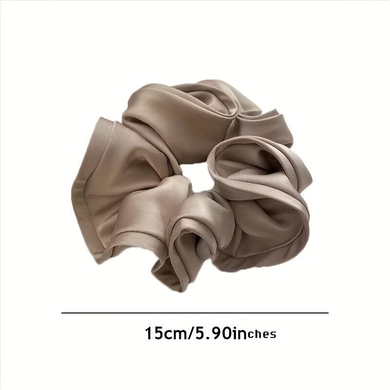 Large Ruffles Scrunchies Elastic Ponytail Holder Hair Accessorie
