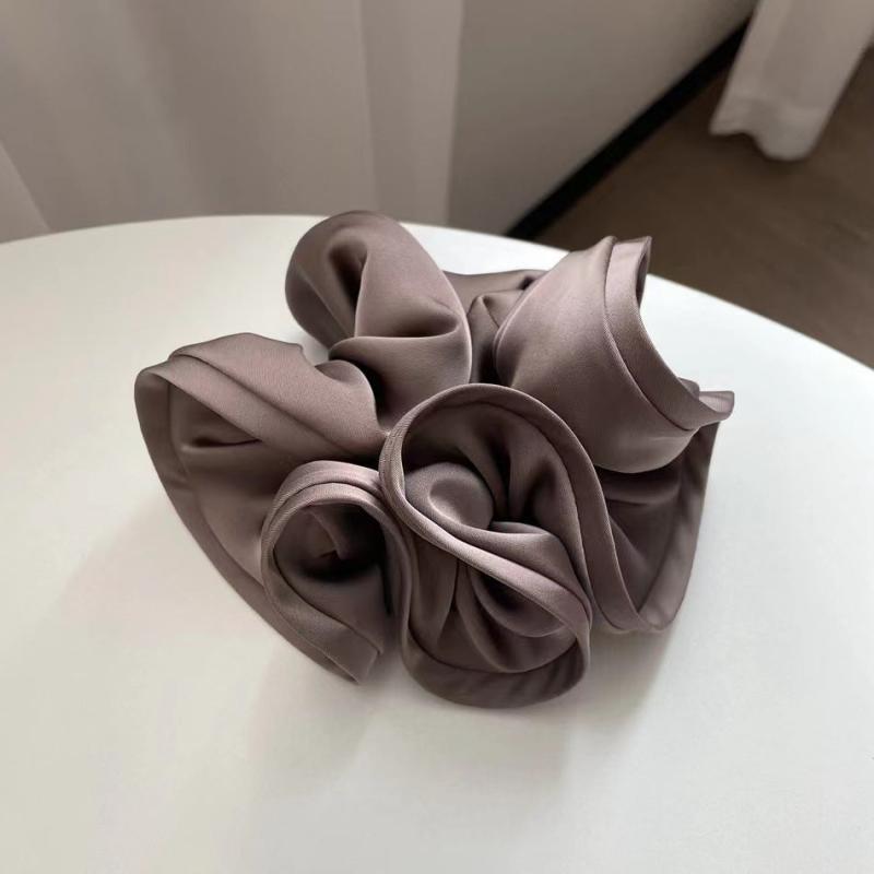 Large Ruffles Scrunchies Elastic Ponytail Holder Hair Accessorie