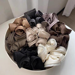 Large Ruffles Scrunchies Elastic Ponytail Holder Hair Accessorie