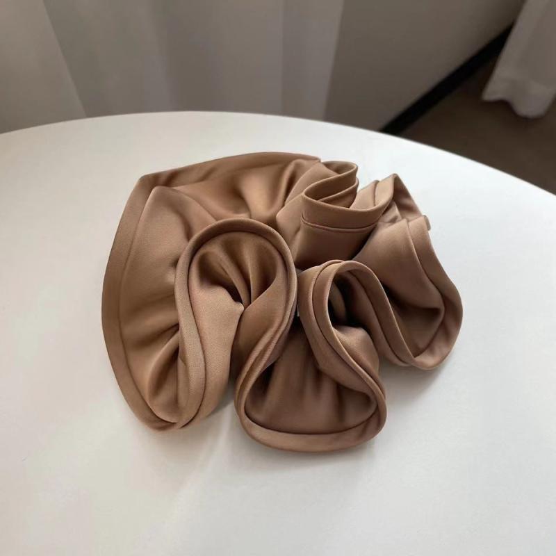 Large Ruffles Scrunchies Elastic Ponytail Holder Hair Accessorie