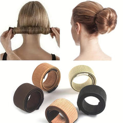 Magic Hair Bun Maker DIY Hair Styling Tool Synthetic Bun Seamless Headband