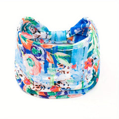 Tie Dye Flower Print Knot Headband Ladies Sports Fitness Yoga Headband