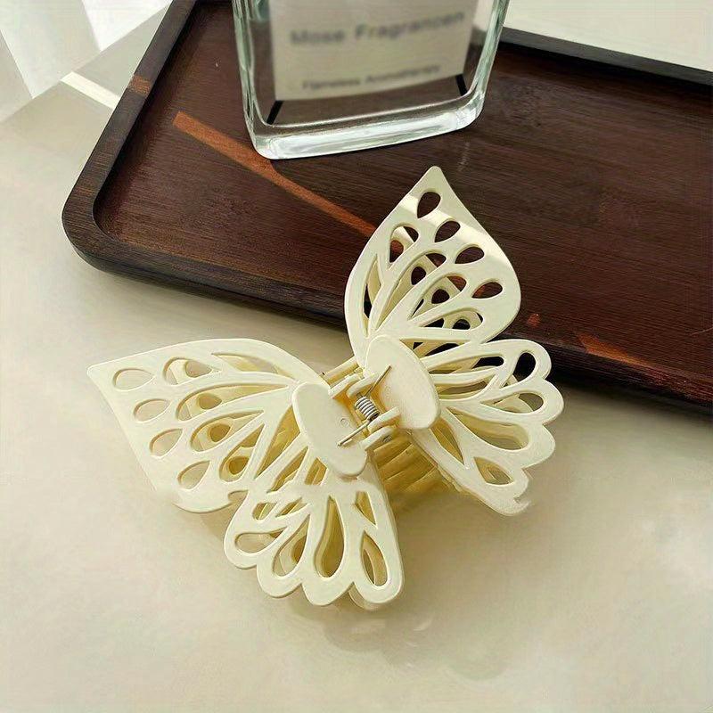 Double Layer Butterfly Hair Claw Back Head Clip