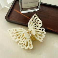 Double Layer Butterfly Hair Claw Back Head Clip