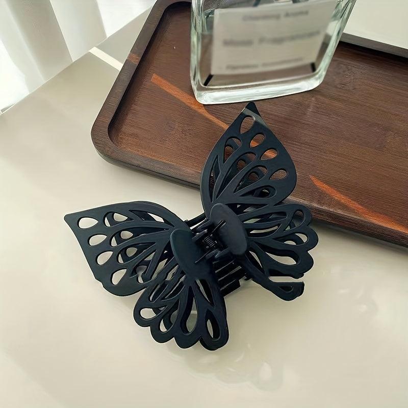Double Layer Butterfly Hair Claw Back Head Clip