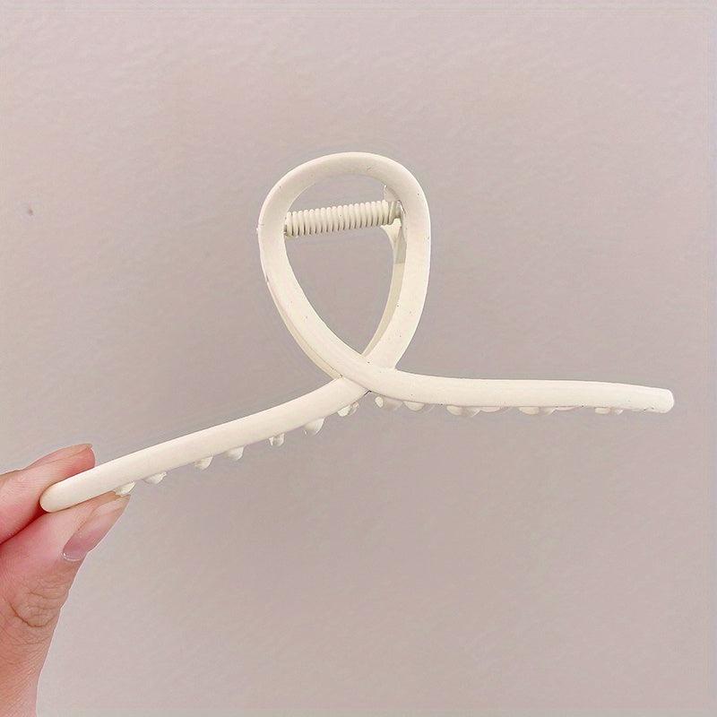 Large Frosted Metal Hair Claw Female Shark Claw Back Head Clip Hair Accessories