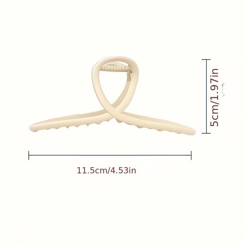 Large Frosted Metal Hair Claw Female Shark Claw Back Head Clip Hair Accessories