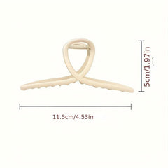Large Frosted Metal Hair Claw Female Shark Claw Back Head Clip Hair Accessories