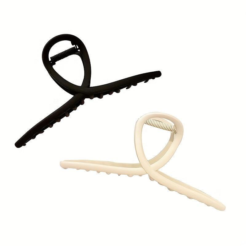 Large Frosted Metal Hair Claw Female Shark Claw Back Head Clip Hair Accessories