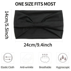 Dark Knitted Sports Headband Stretch Non-slip Yoga Hair Band