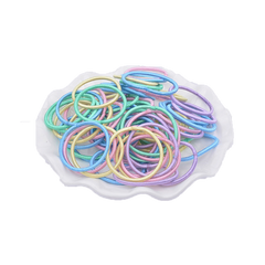 100pcs Multicolor Small Hair Ties Rubber Band for Women Girls
