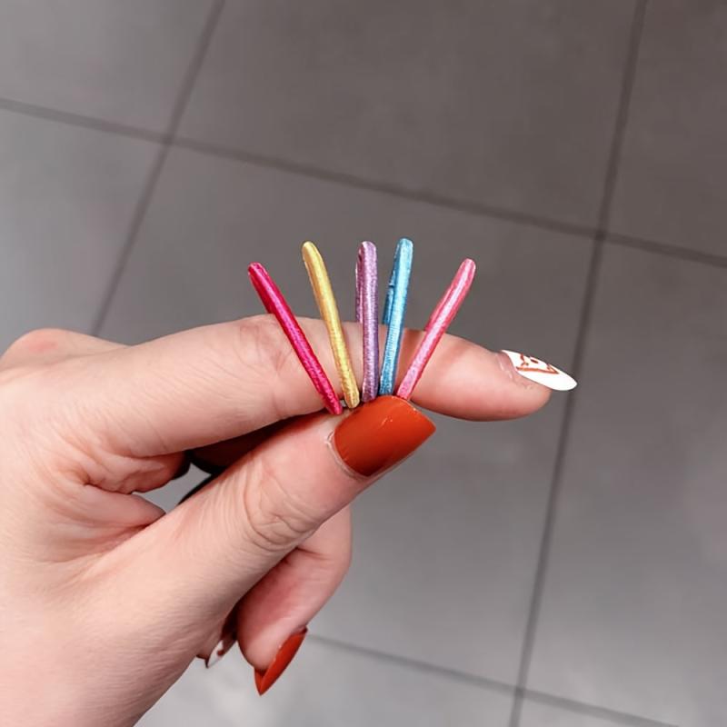 100pcs Multicolor Small Hair Ties Rubber Band for Women Girls