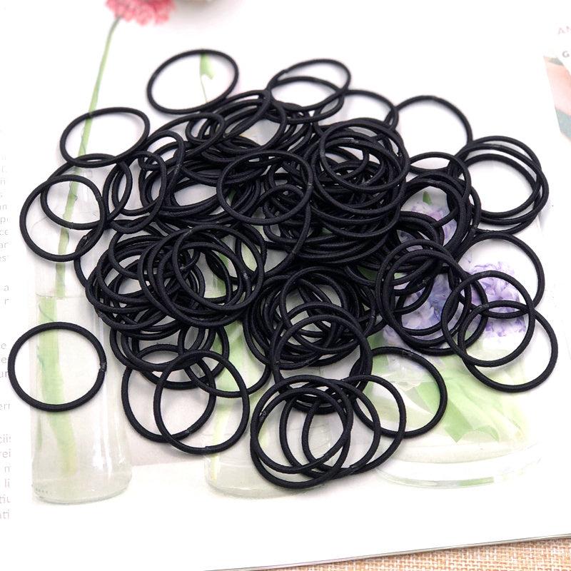 100pcs Multicolor Small Hair Ties Rubber Band for Women Girls