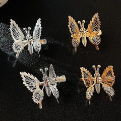 4pcs Vintage Metal Butterfly Hair Barrettes Hair Clips Hairpin Accessories