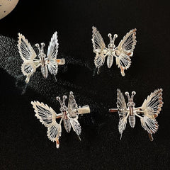 4pcs Vintage Metal Butterfly Hair Barrettes Hair Clips Hairpin Accessories