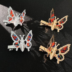 4pcs Vintage Metal Butterfly Hair Barrettes Hair Clips Hairpin Accessories