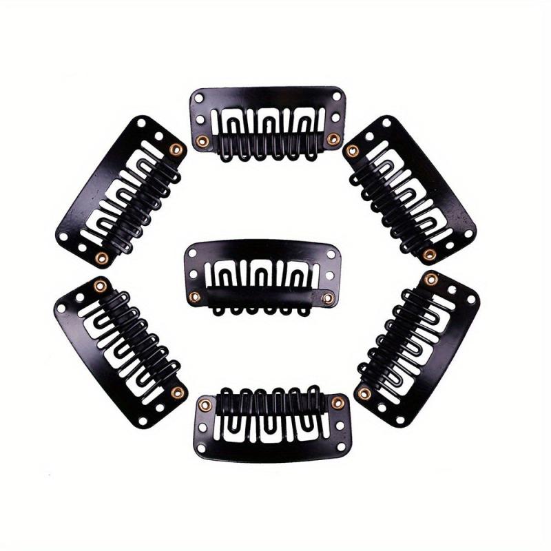 20pcs U Shaped Wigs Clips Silicone Back Hair Extensions Wedding Hair Accessories