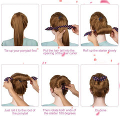Bohemia Style Hair Bun Maker Ditsy Floral Print Headwear
