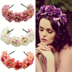 Women's Sweet Flower Headband for Travel Beer