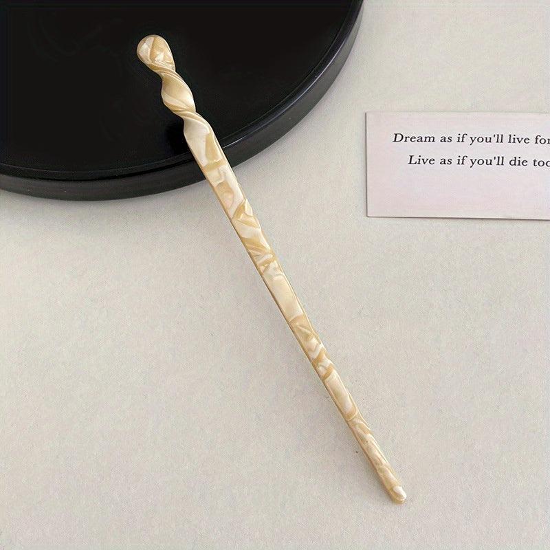 Marble Pattern Hairpin Headdress Vintage Hair Accessories