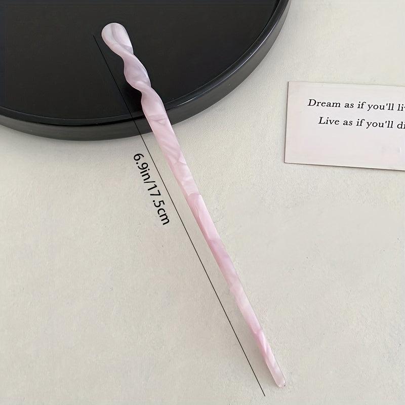 Marble Pattern Hairpin Headdress Vintage Hair Accessories