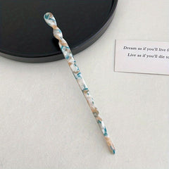 Marble Pattern Hairpin Headdress Vintage Hair Accessories