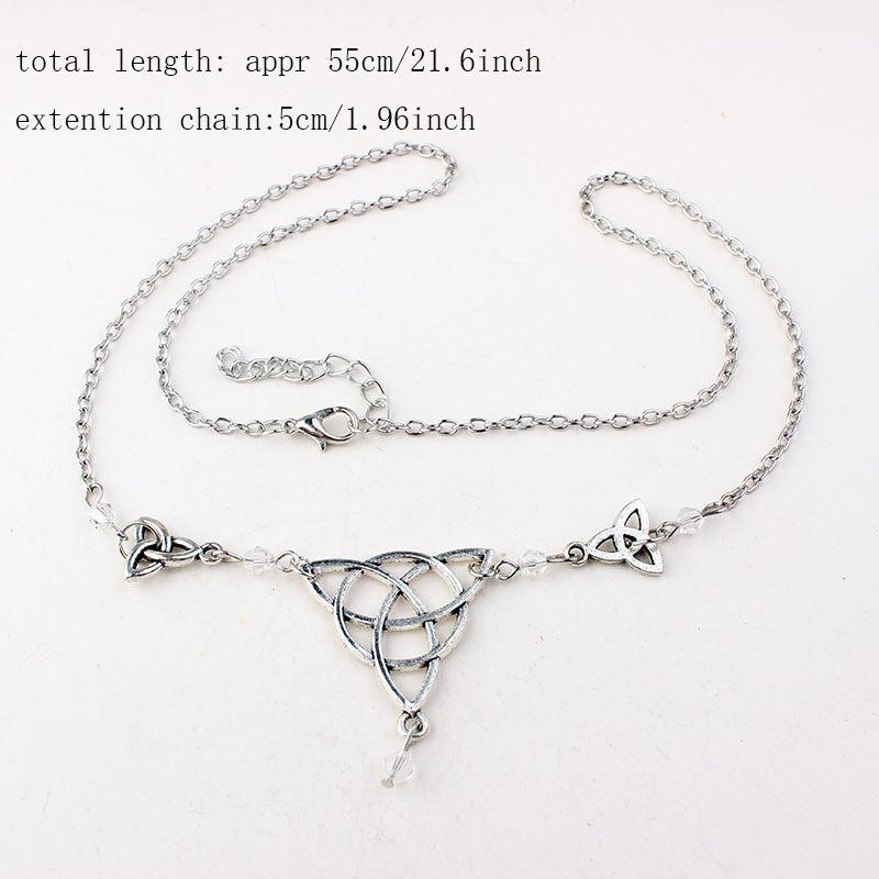 Gothic Irish Knot Head Piece Crystal Magic Wizard Rune Symbol Hair Accessory