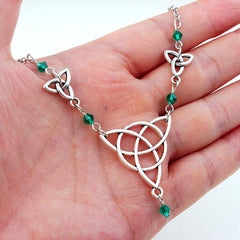 Gothic Irish Knot Head Piece Crystal Magic Wizard Rune Symbol Hair Accessory