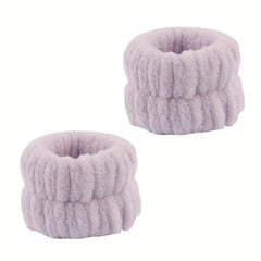 2pcs Plush Wristband Wash Face Spa Make Up Wrist Band Plush Elastic Bundle