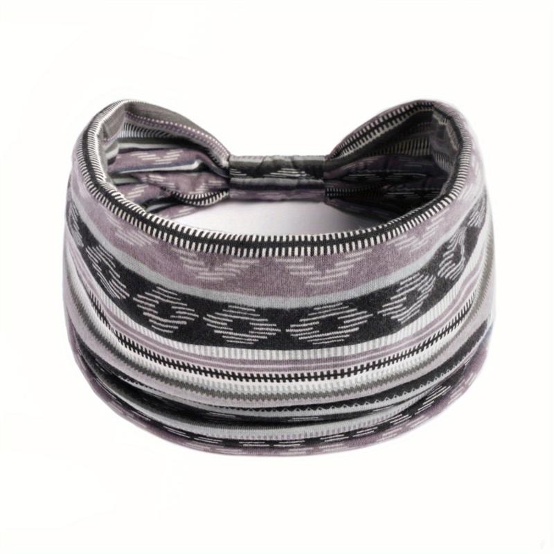 Colorful Bohemian Style Wide Headband for Women