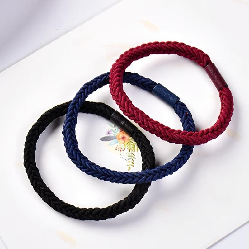 12pcs Multicolored Elastic Hair Bands for Women and Girls