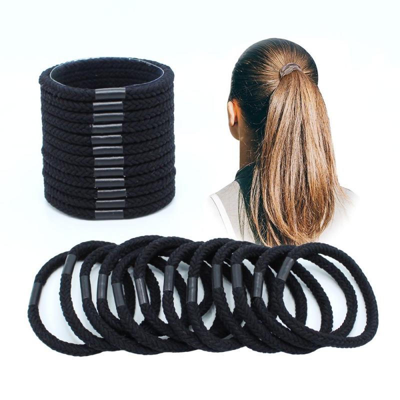 12pcs Multicolored Elastic Hair Bands for Women and Girls