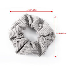 3PCS Corduroy Hair Scrunchie Set Elastic Hair Bands