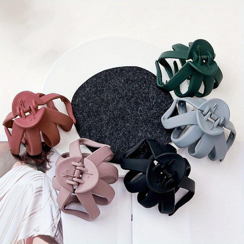5pcs Matte Hair Clips Strong Grip for Women