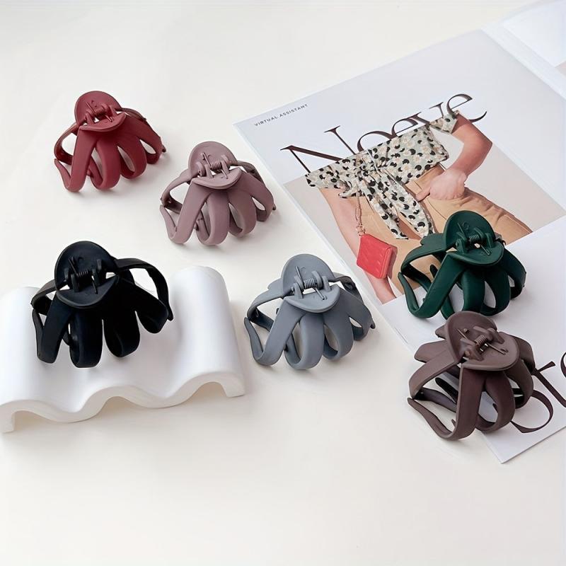 5pcs Matte Hair Clips Strong Grip for Women
