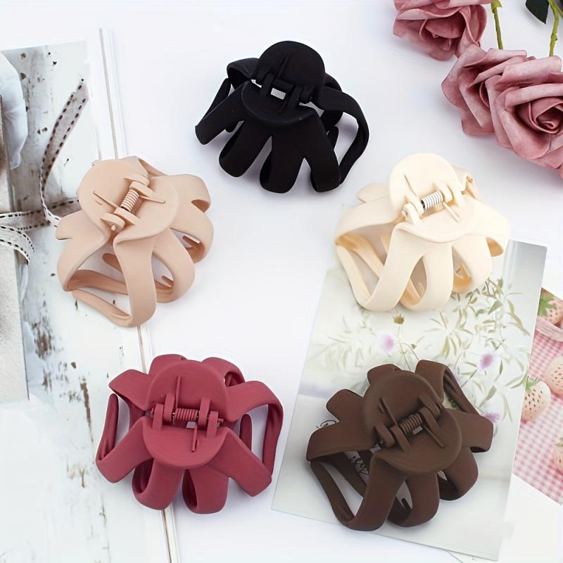 5pcs Matte Hair Clips Strong Grip for Women