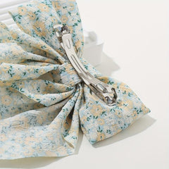 2PCS Floral Bowknot Hair Clip French Barrette Hair Accessories